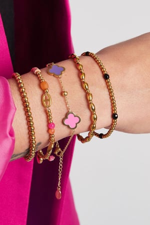 Armband drei Kleeblätter Grün Edelstahl h5 Bild4